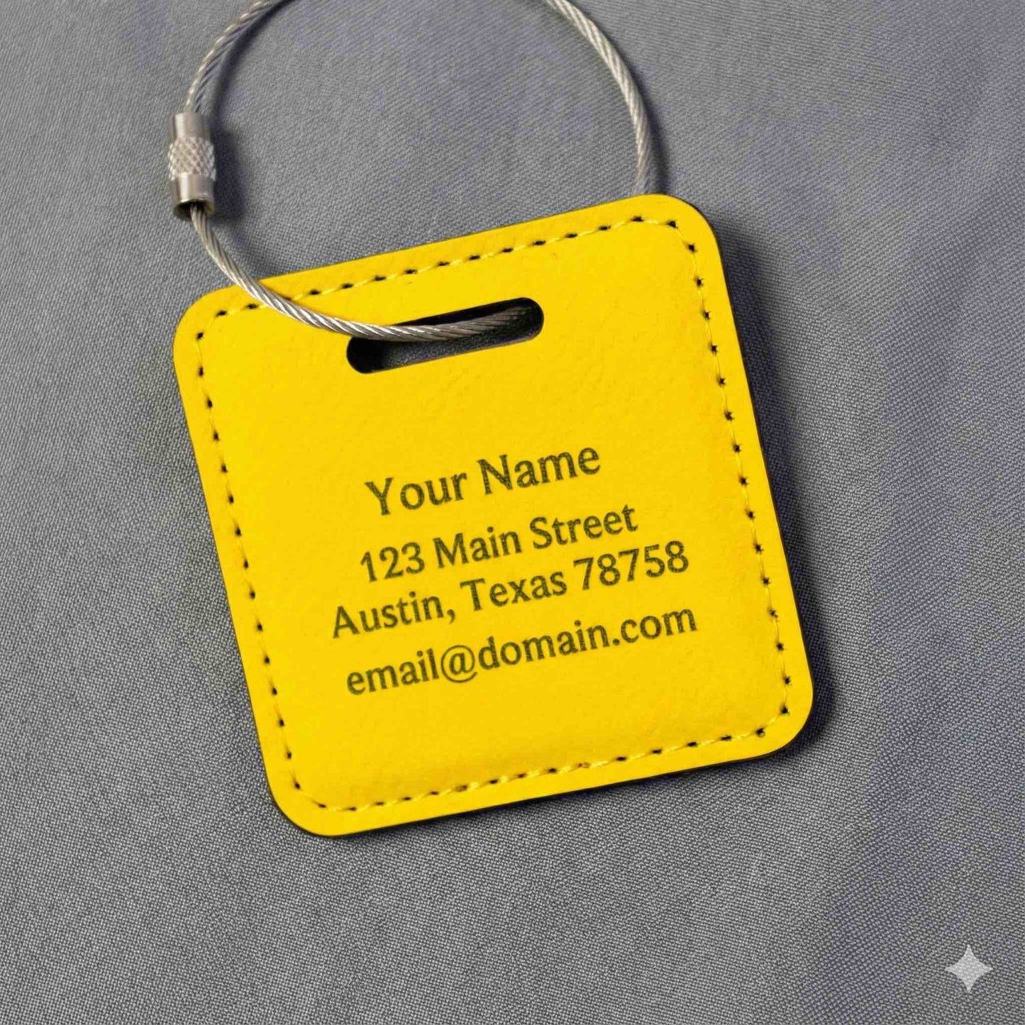 Leatherette Custom Tags - 3 or 6 Pack