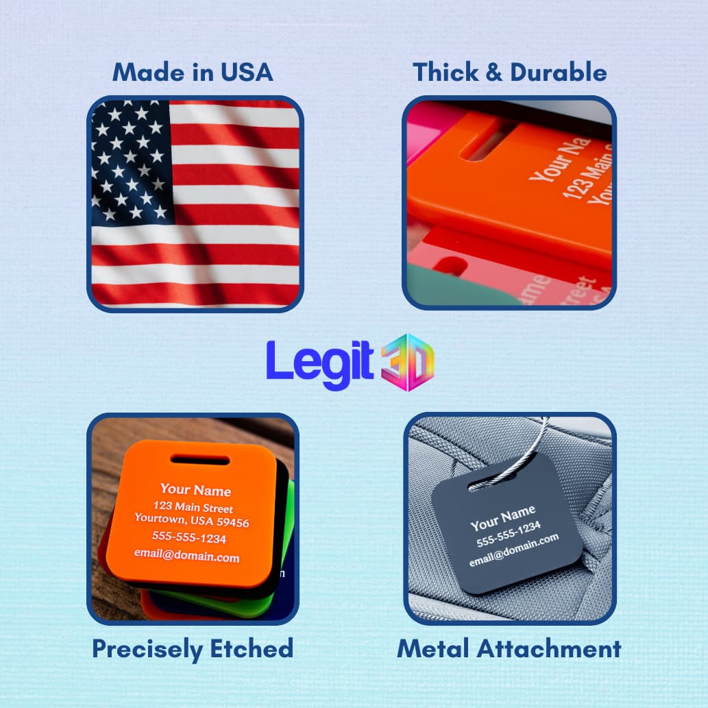 Your Logo Custom Tags - 3 Pack