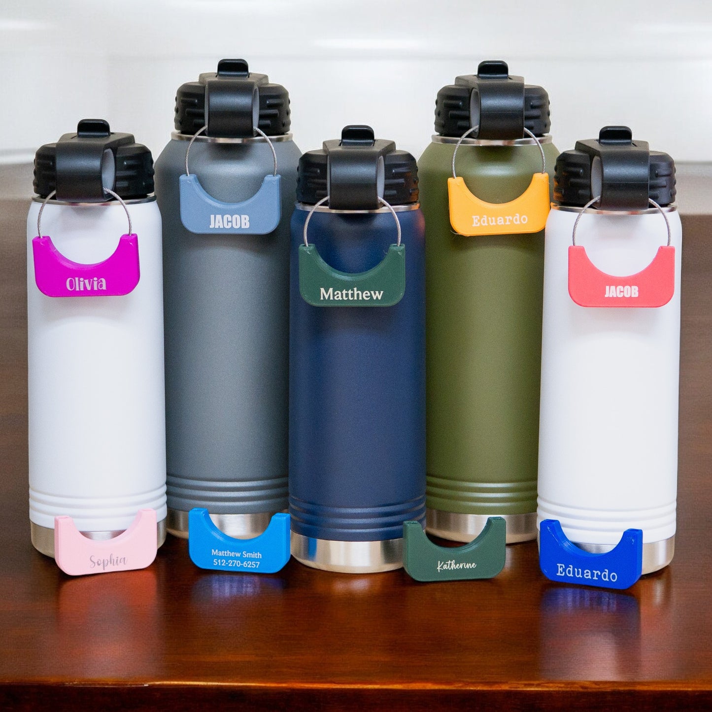 grabTAG - Water Bottle Tag & Handle