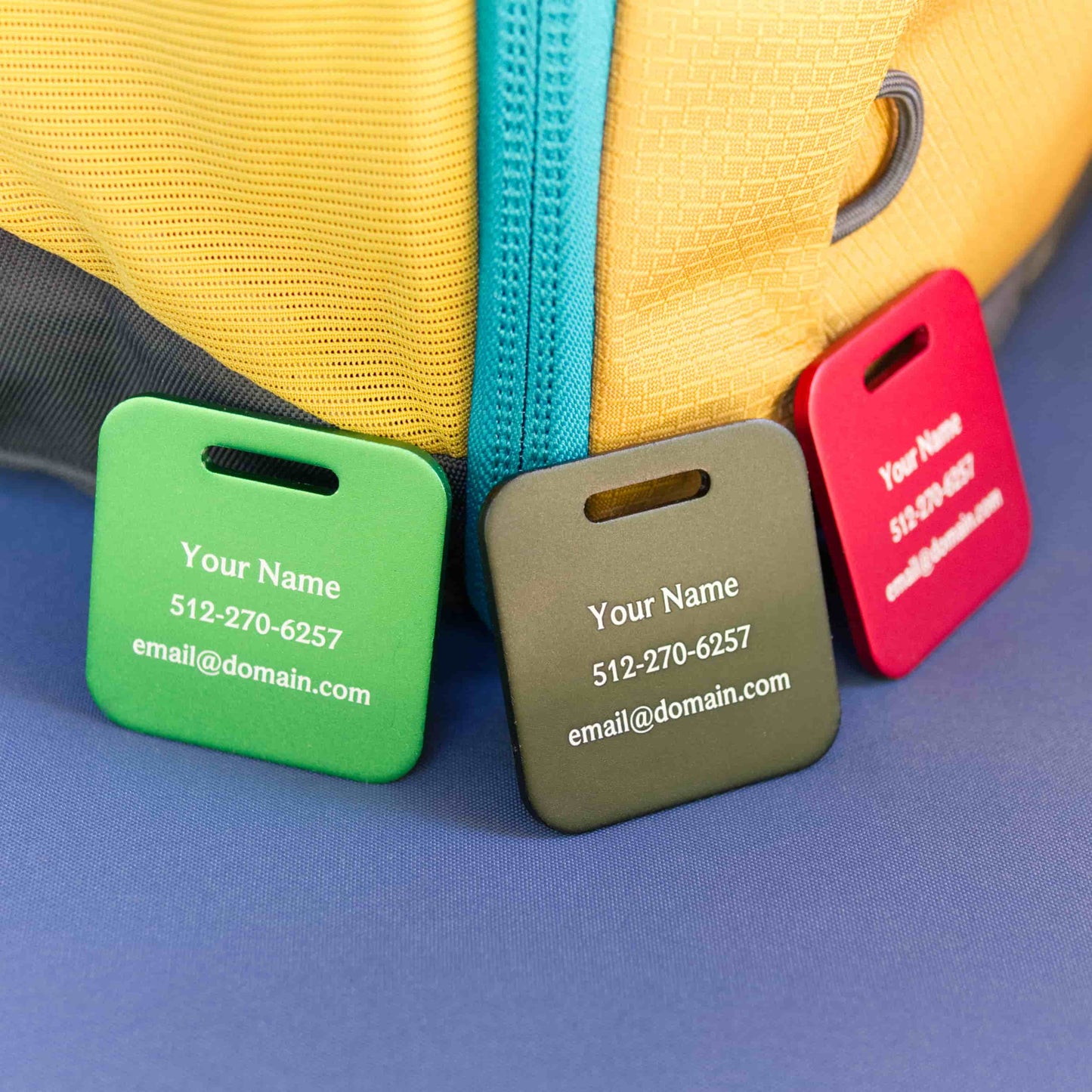 Custom METAL Tags - 3 or 6 Pack