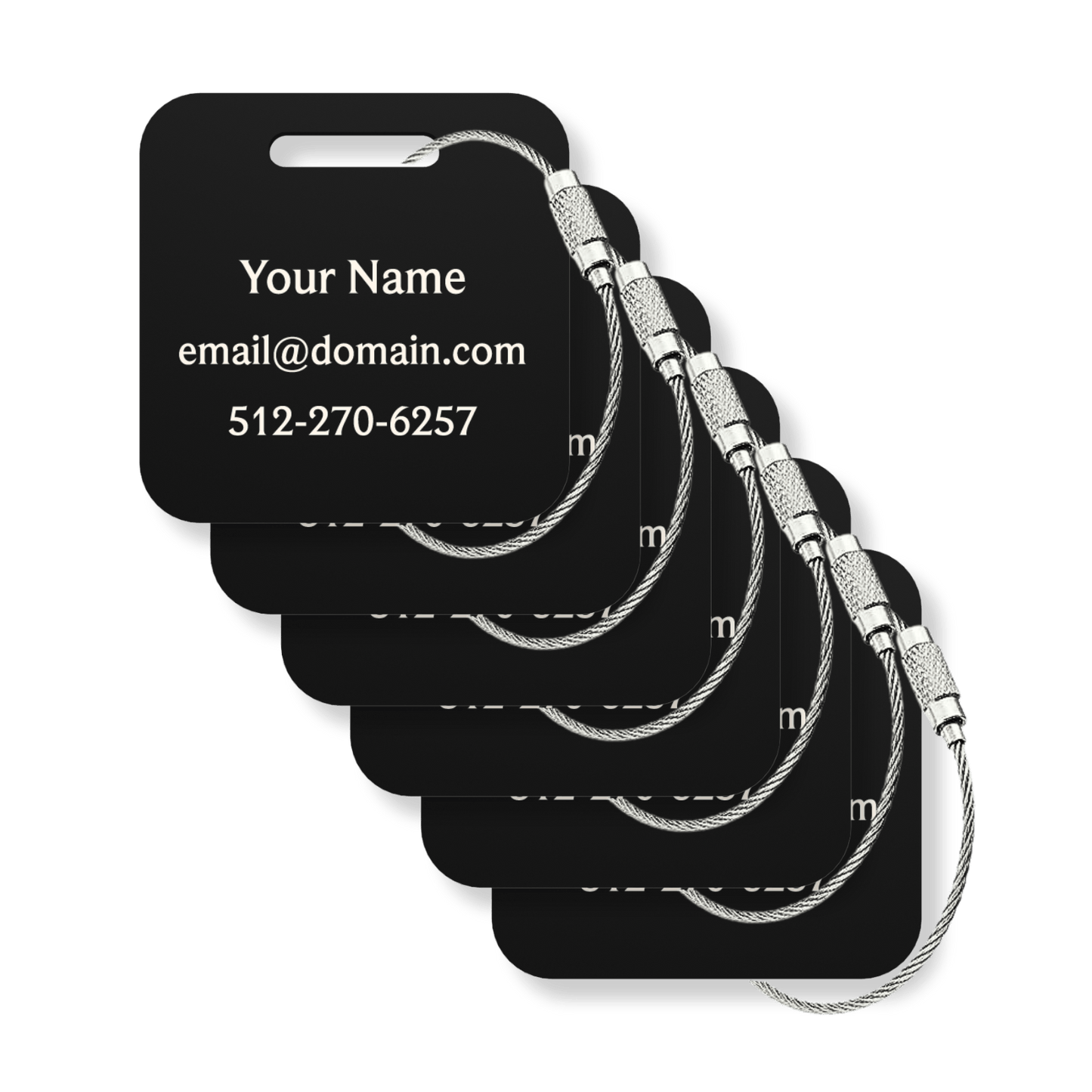 Custom Tags - 6 Pack