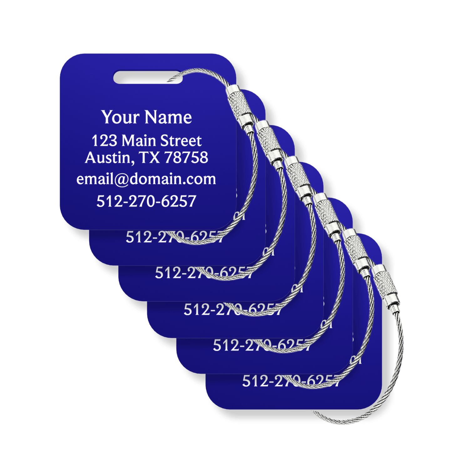 Custom Tags - 6 Pack