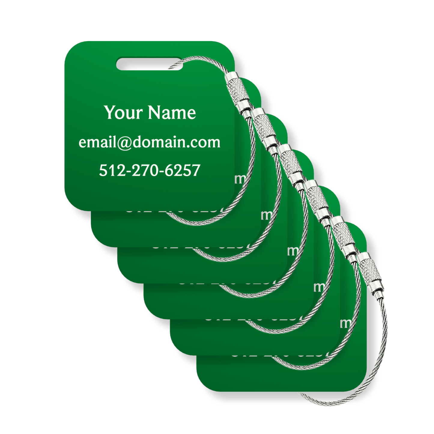 Custom Tags - 6 Pack