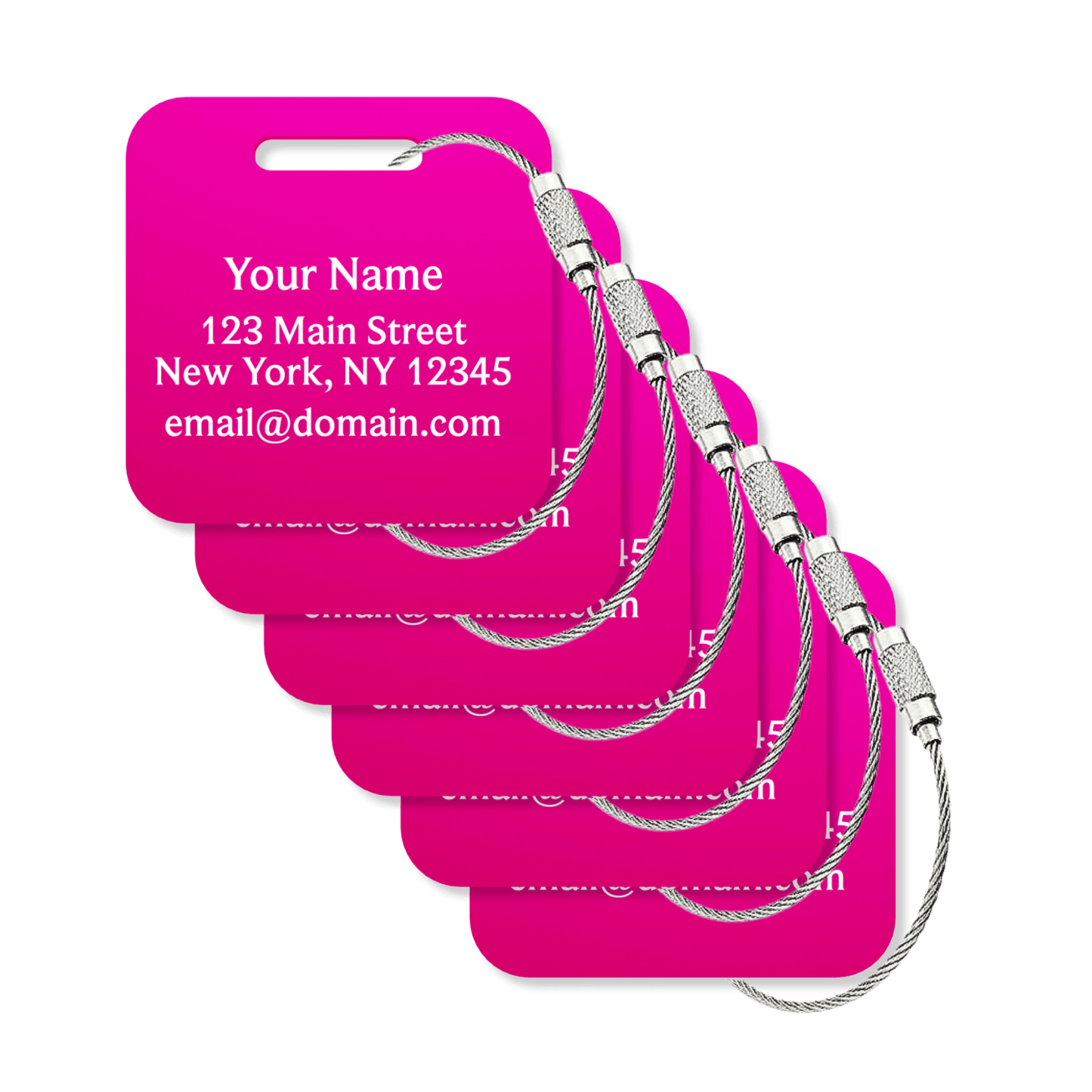 Custom Tags - 6 Pack