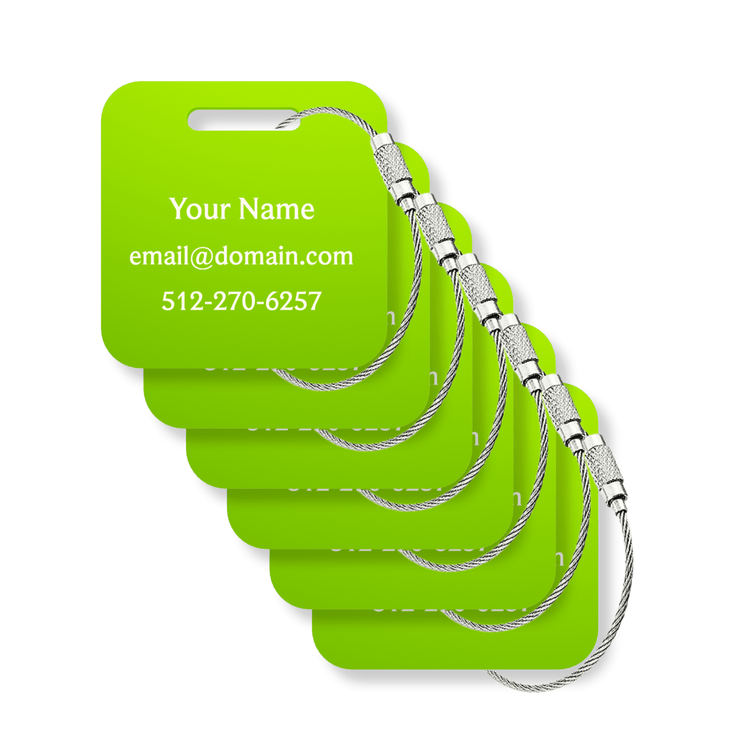 Custom Tags - 6 Pack