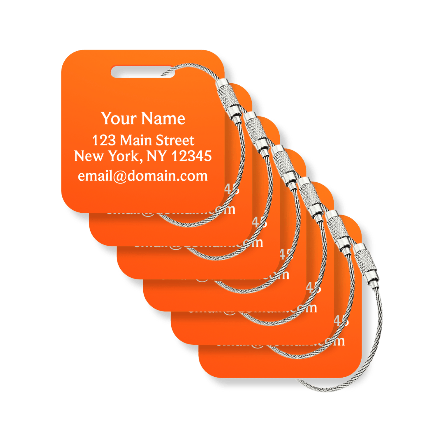 Custom Tags - 6 Pack