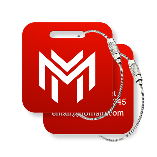 Your Logo Custom Tags - 6 Pack