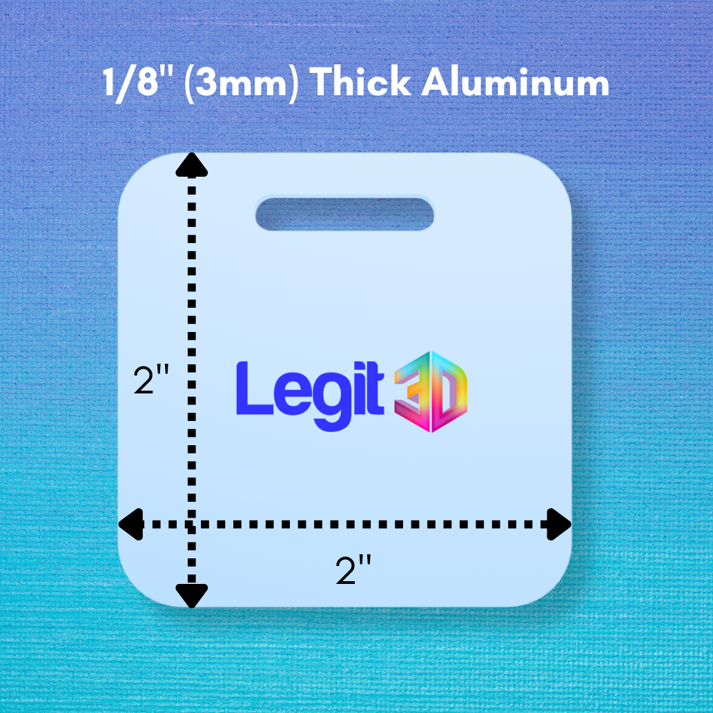 Custom METAL Tags - 3 or 6 Pack