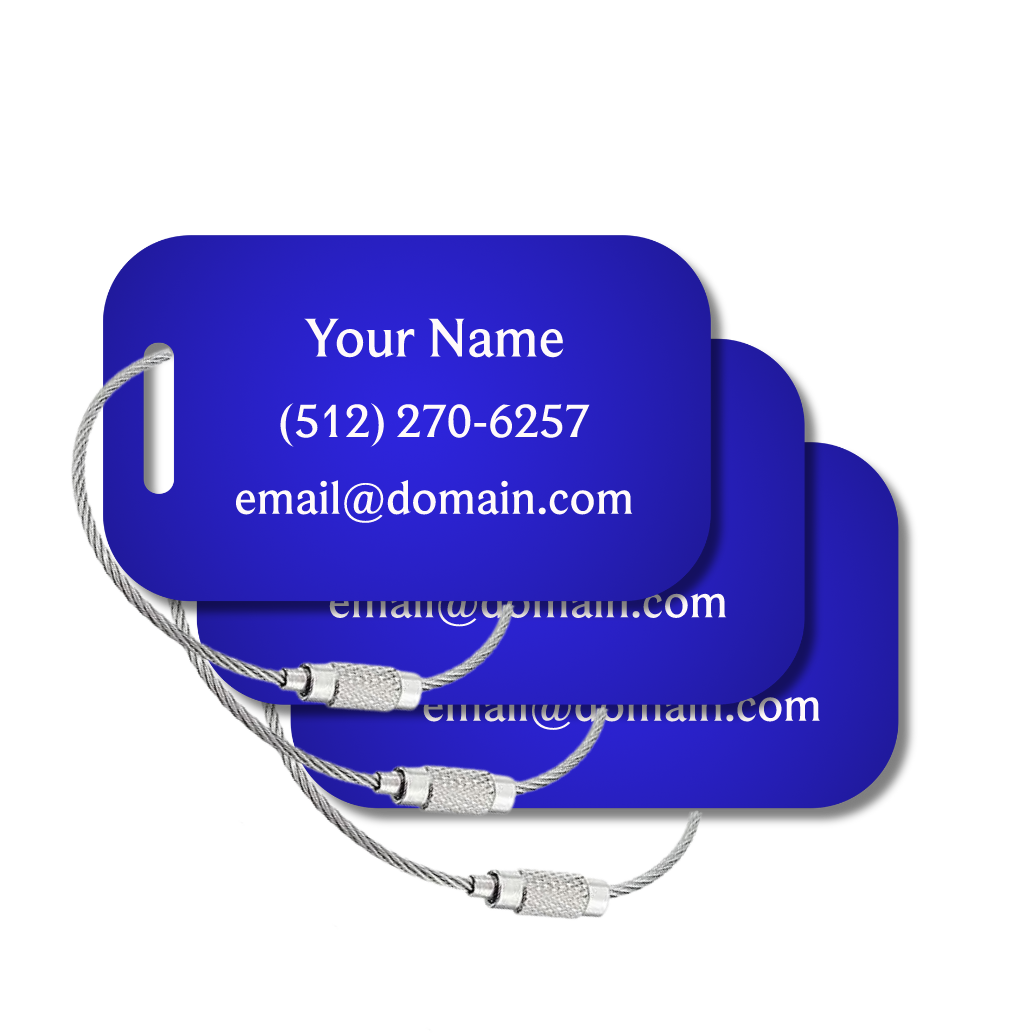 Large Custom Tags - 3 or 6 Pack