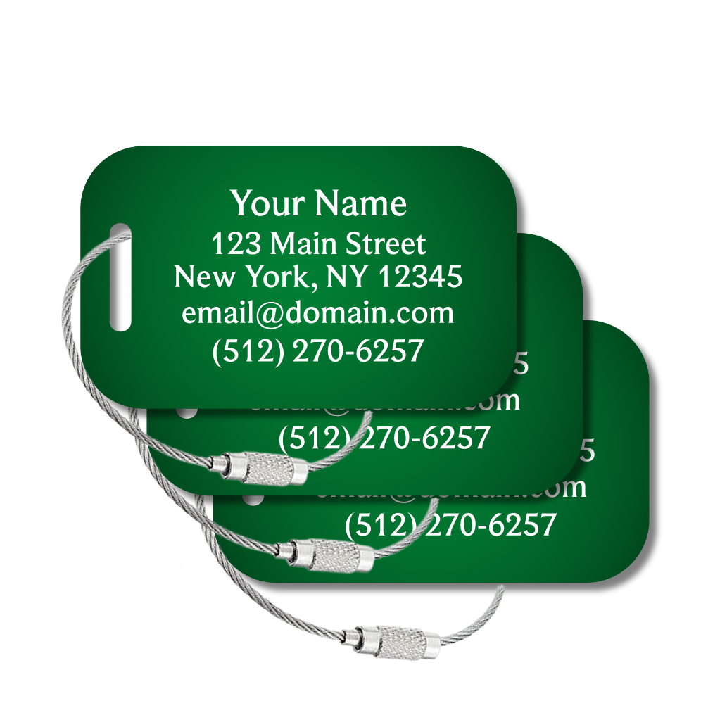 Large Custom Tags - 3 or 6 Pack