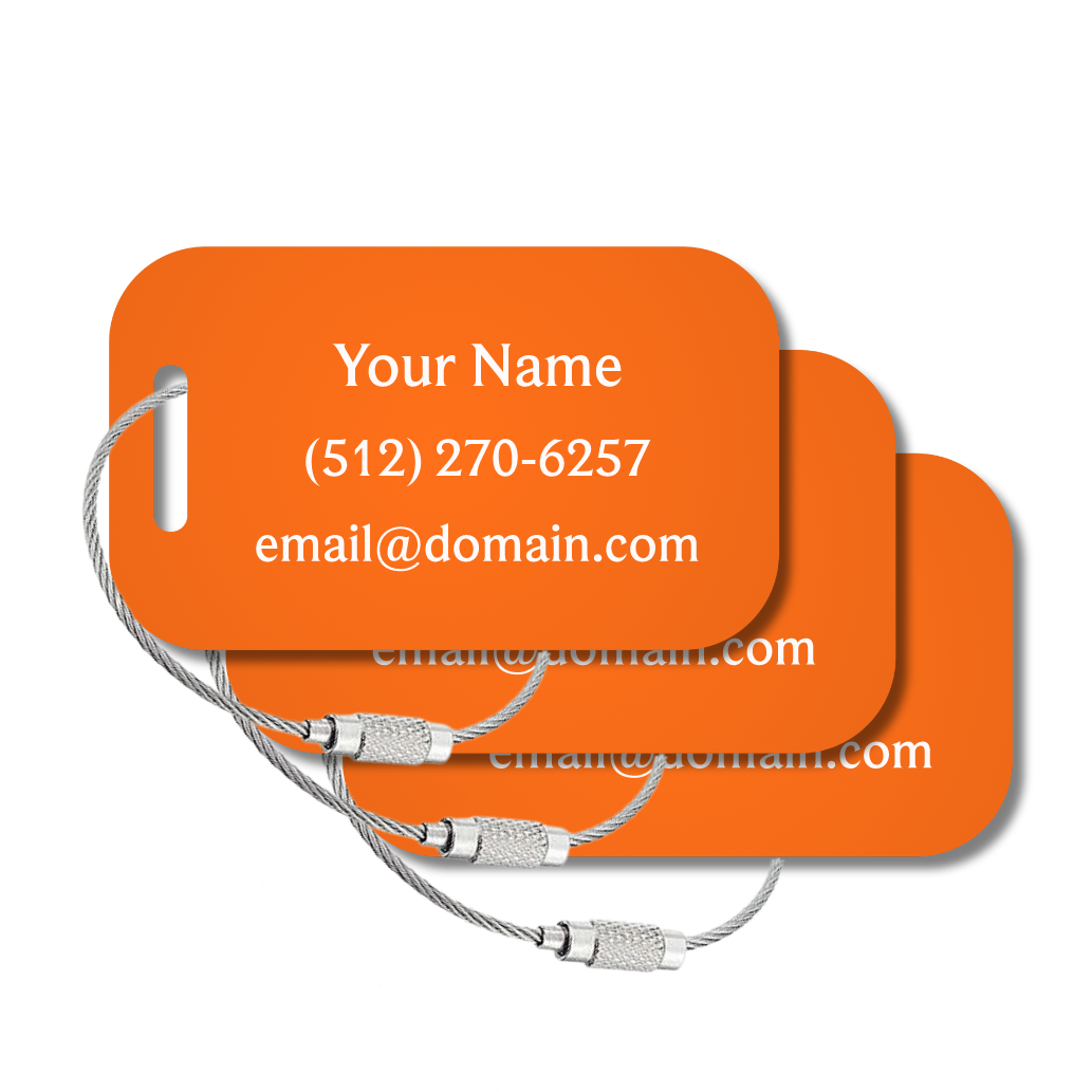 Large Custom Tags - 3 or 6 Pack