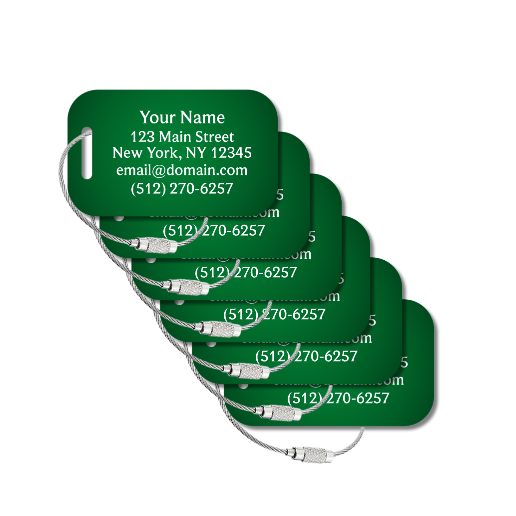 Large Custom Tags - 6 Pack