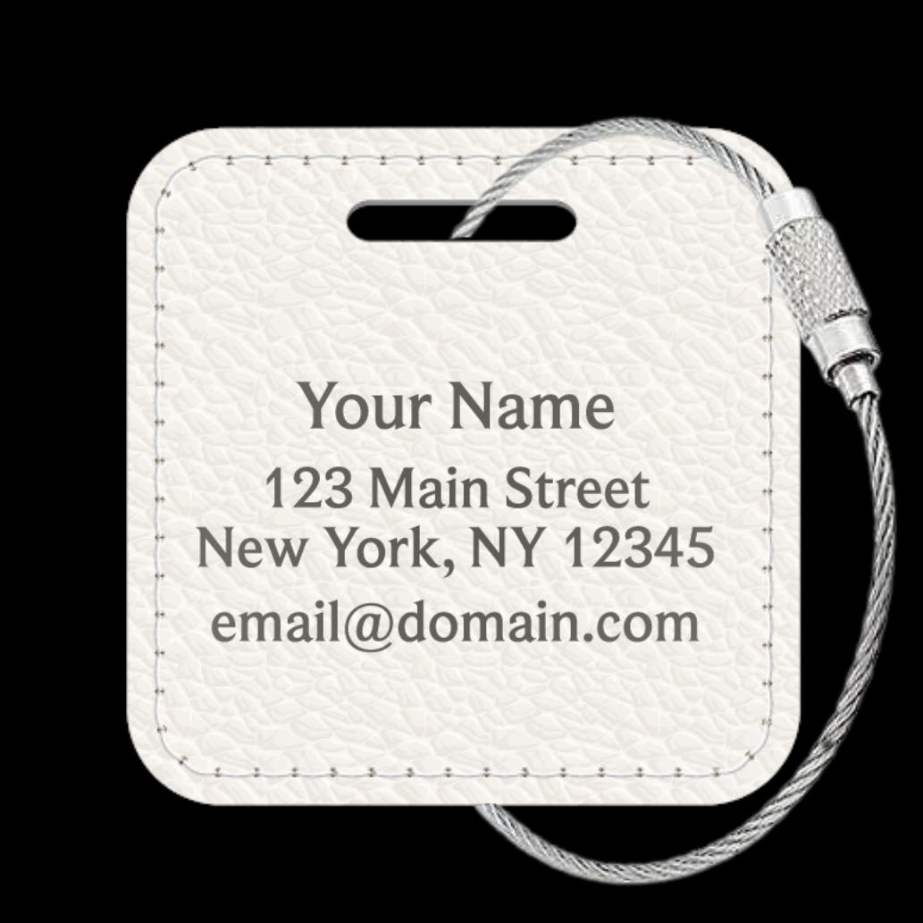 Leatherette Custom Tags - 3 or 6 Pack