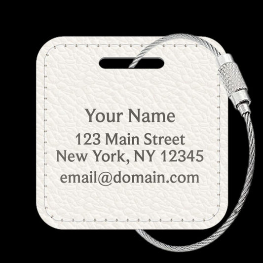 Leatherette Custom Tags - 3 or 6 Pack
