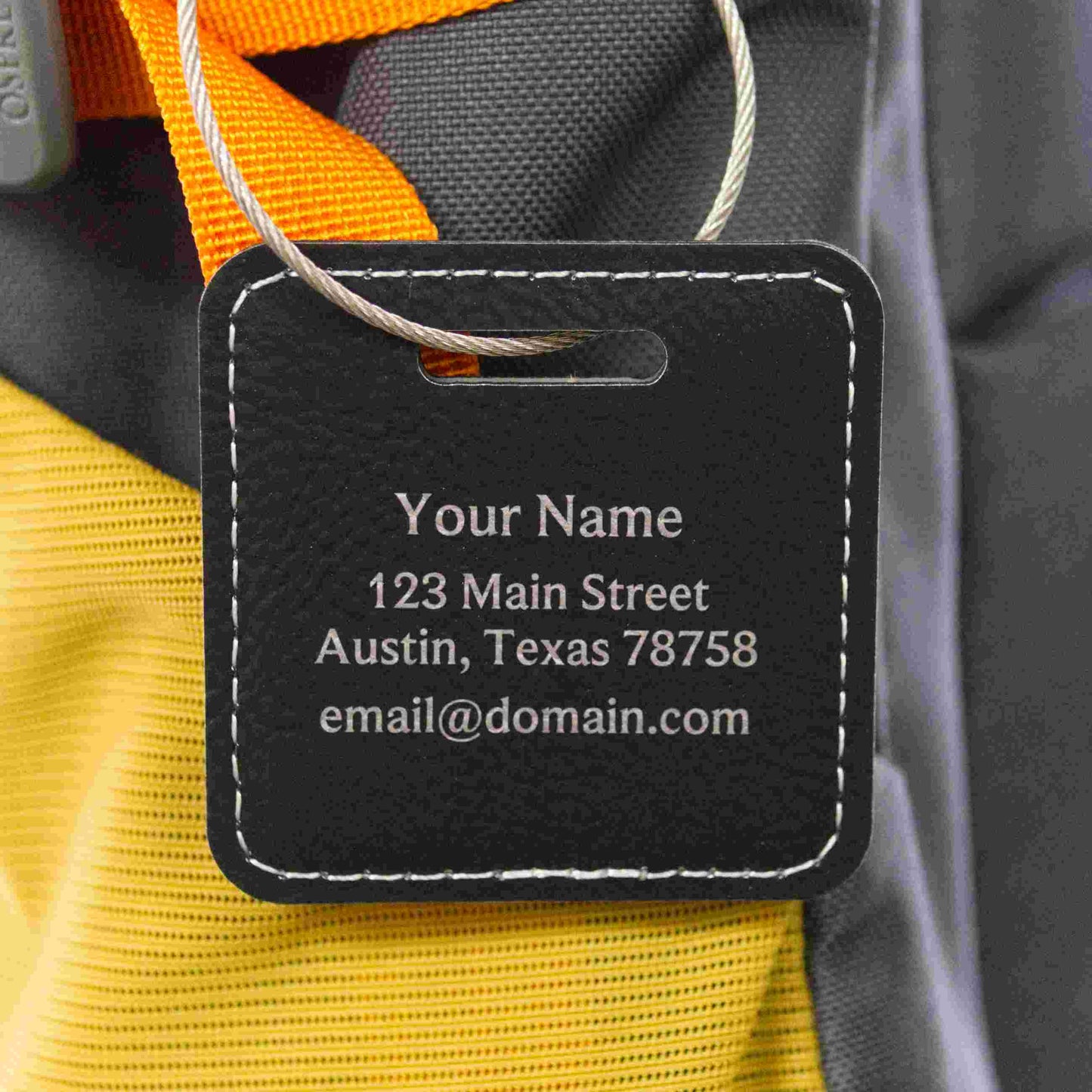 Leatherette Custom Tags - 3 or 6 Pack