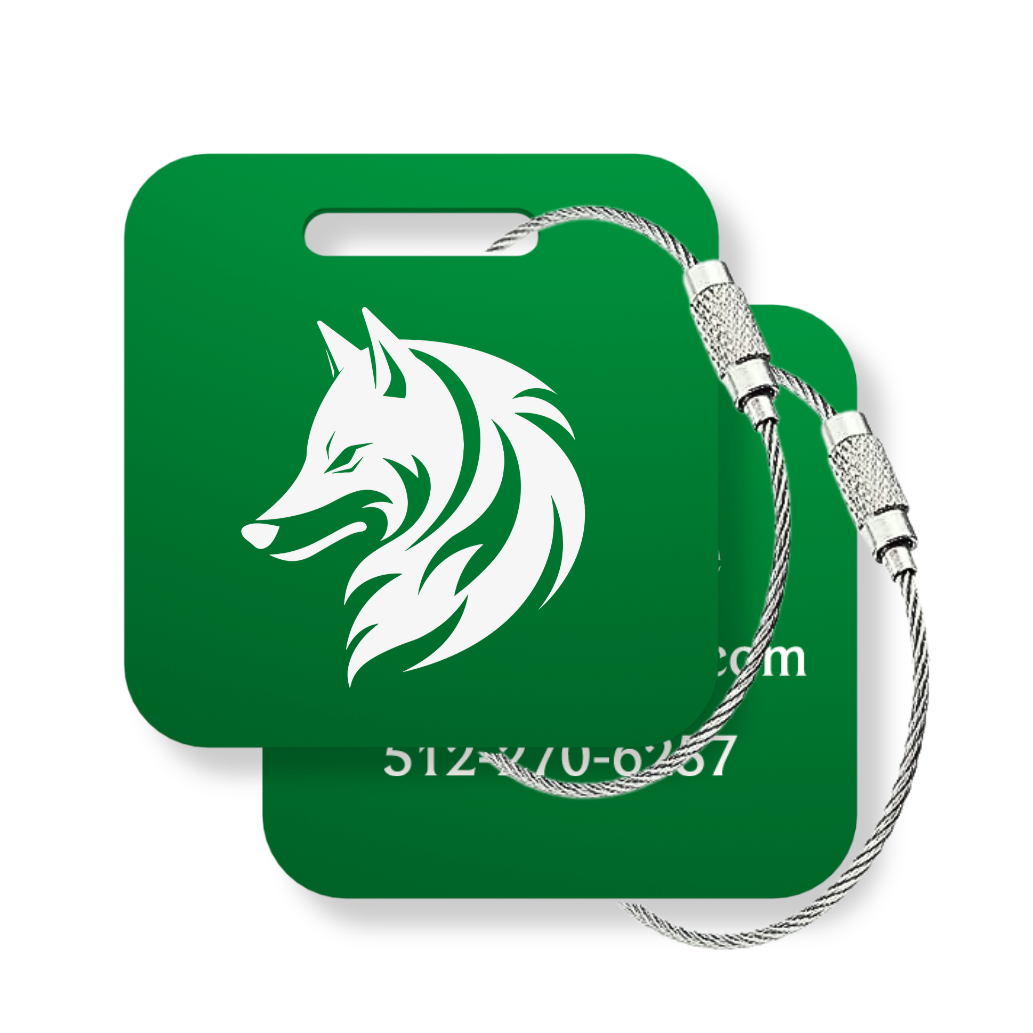 Your Logo Custom Tags - 6 Pack