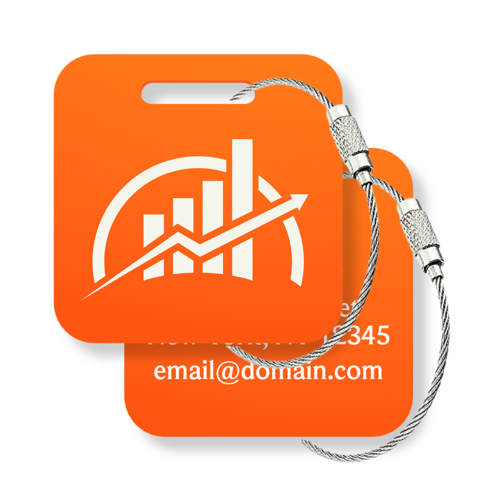 Your Logo Custom Tags - 6 Pack