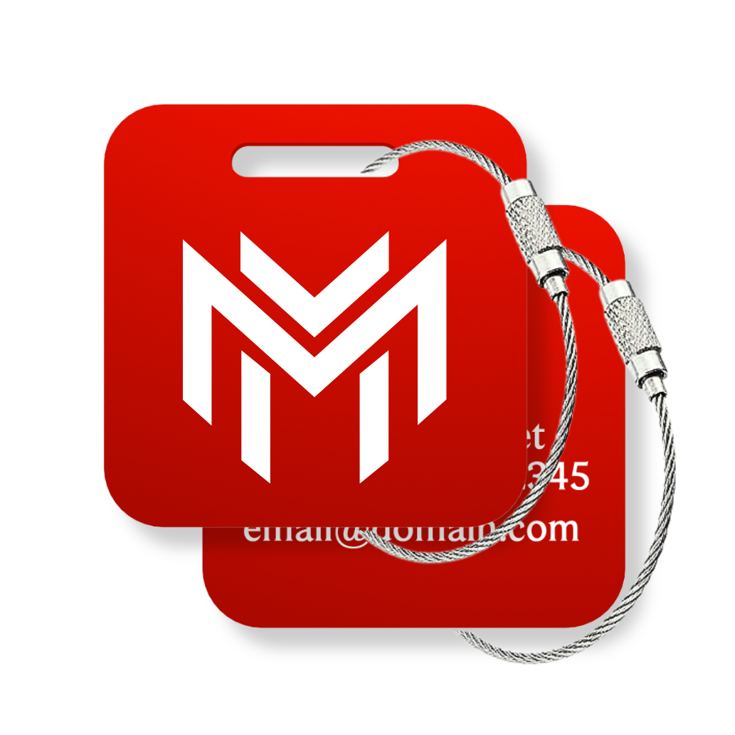 Your Logo Custom Tags - 6 Pack
