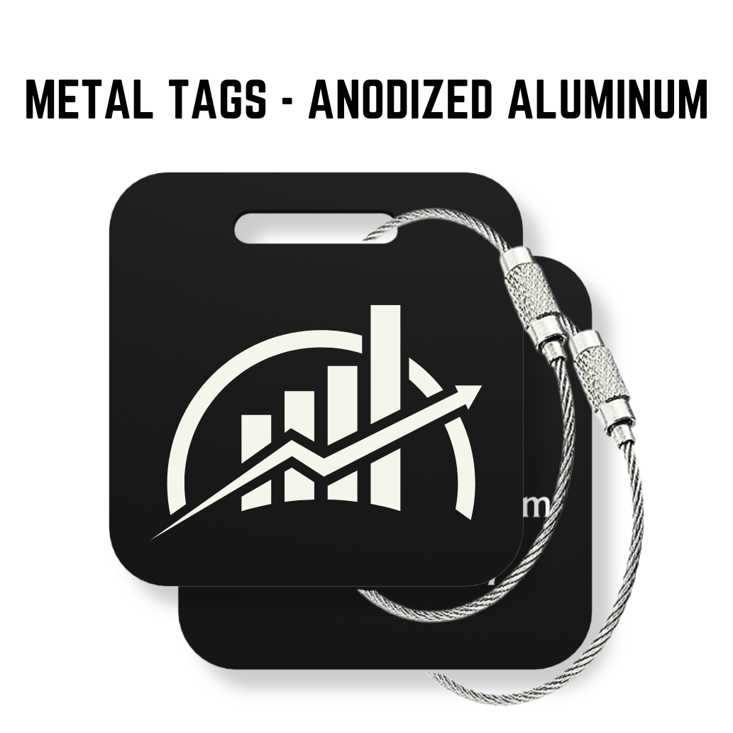 Your Logo Custom Tags - 6 Pack
