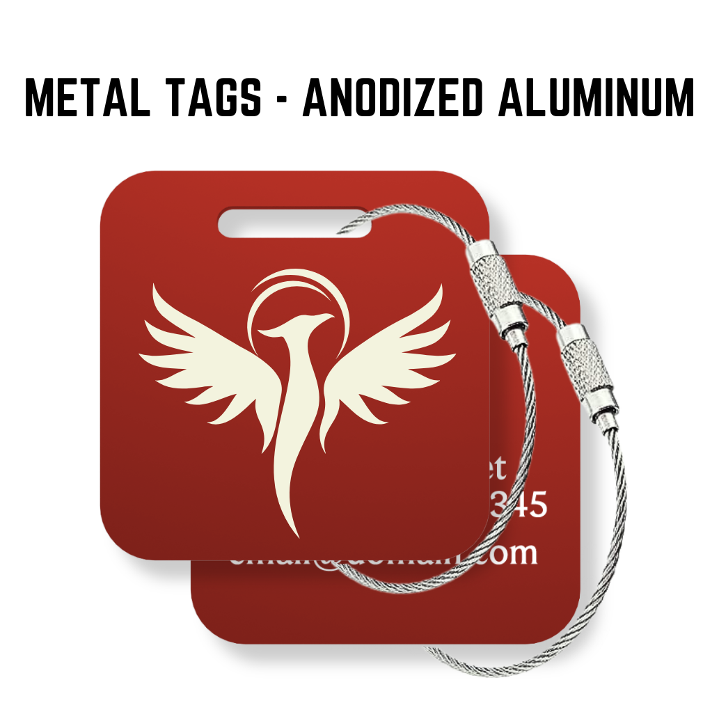 Your Logo Custom Tags - 6 Pack