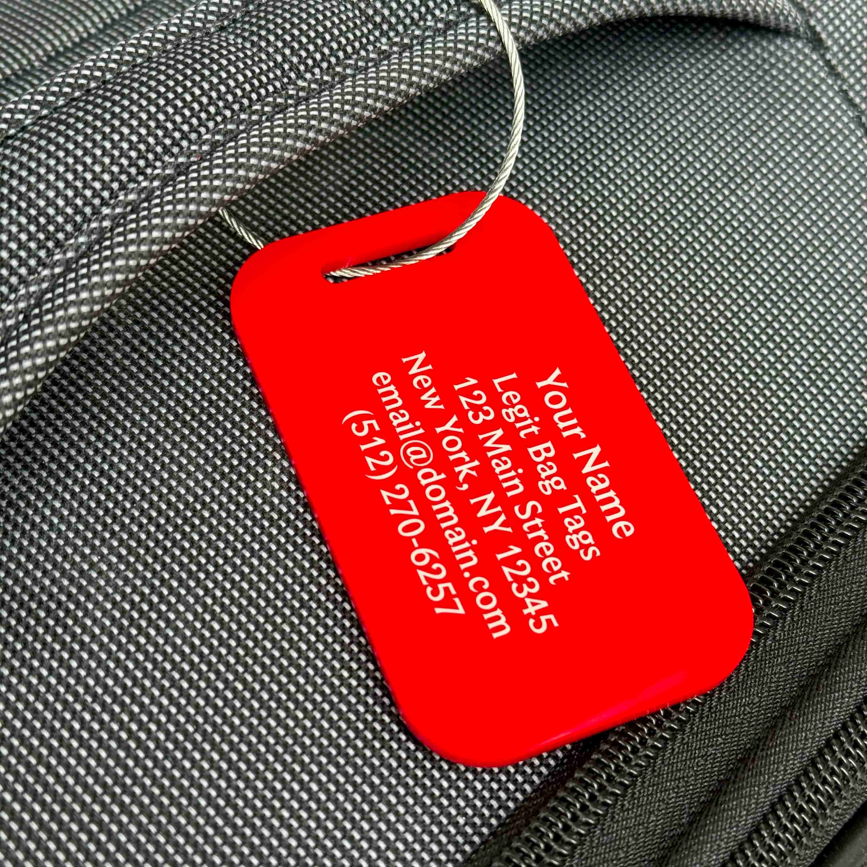 Red Tag Large Large Custom Tags - 6 Pack | Legit 3D