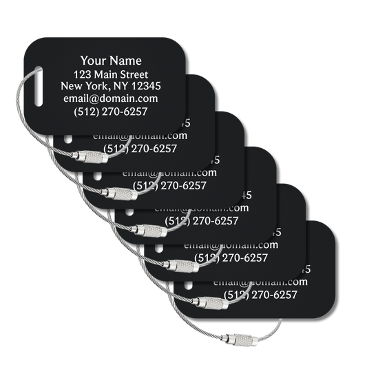Large Custom Tags - 6 Pack