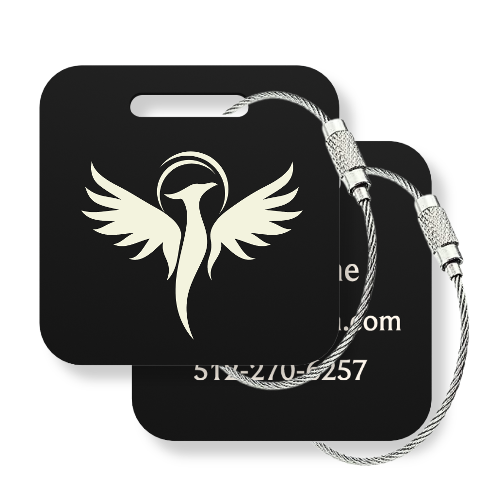 Your Logo Custom Tags - 6 Pack